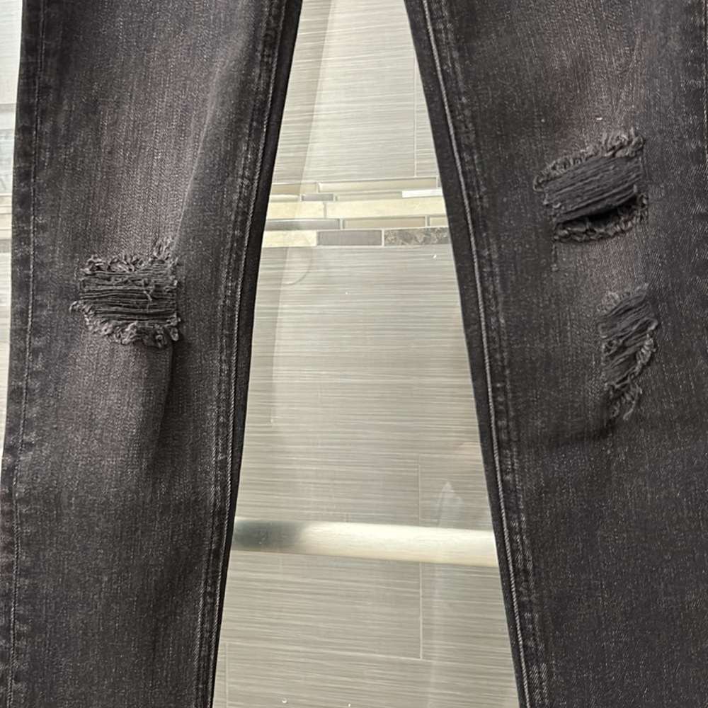 ✨ RAG & BONE ✨ NWT Black Destructed High Rise Ankle Skinny Jeans Size 25 - Picture 10 of 16